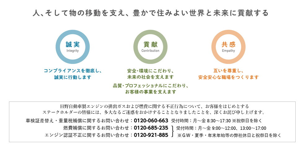 人、そして物の移動を支え、豊かで住みよい世界と未来に貢献する